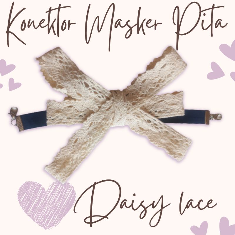 konektor masker pita lace / konektor masker pita korea