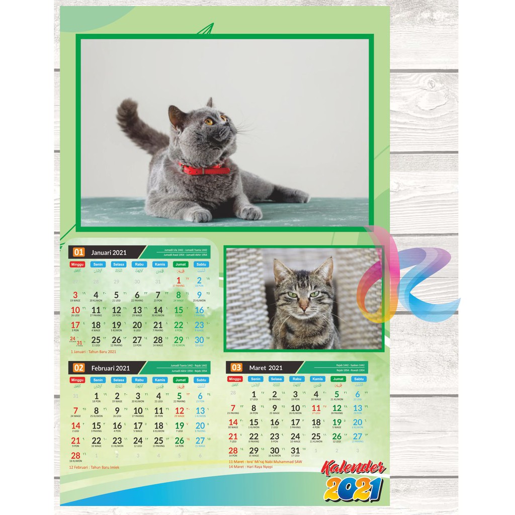 

Cetak kalender dinding 2021 isi 12 Lembar