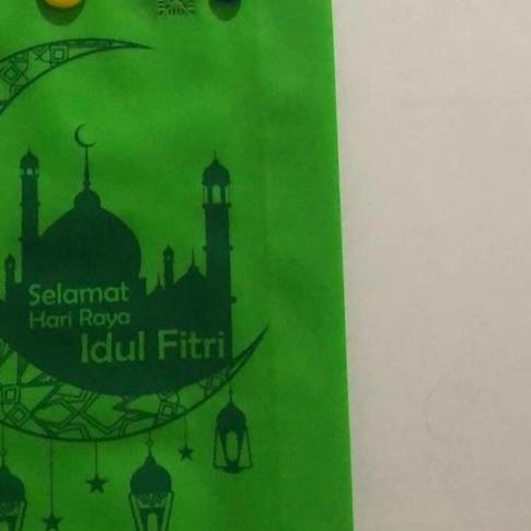 

➷ tas lebaran / goodie bag / tas parcel / tas goodiebag uk 30x4xLs8cm - HIJAU stabilo ❉