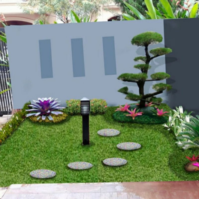 PAKET MURAH taman tanaman hias Bonsai cemara udang dan taman minimalis