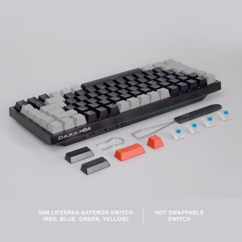 Rexus Keyboard Wireless Gaming Mechanical Daxa M84 PRO