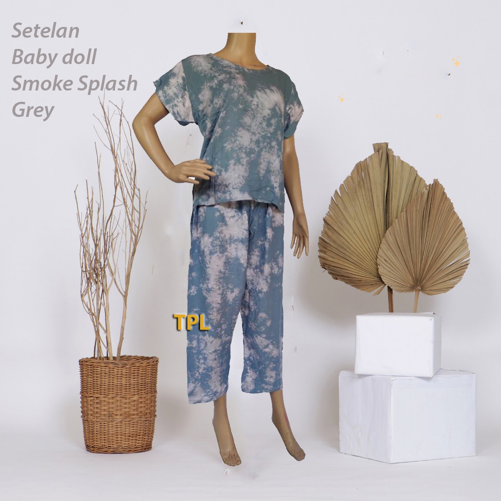 Setelan Bali smoke Baby doll