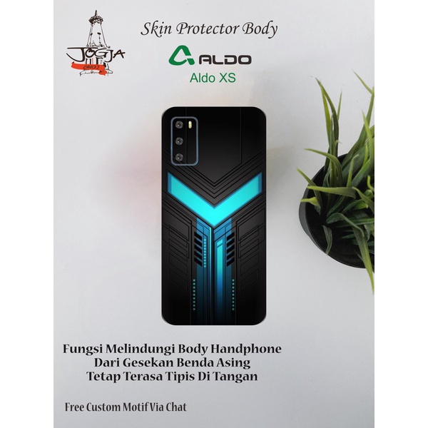 Dapat 2pcs Garskin Hp Aldo Xs Motif neon - Free Custom Via Chat