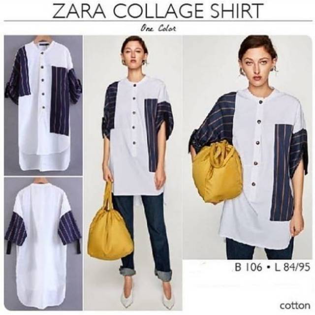 Zara collage shirt