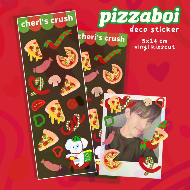 

[cheri's crush] pizzaboi deco sticker polco polaroid deco