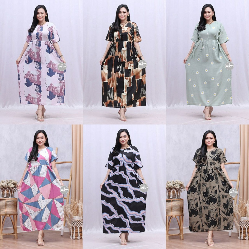 Dianputri - Daster Chibi Panjang Semata kaki Busui Kekinian Non Ruffle Dianputri-4