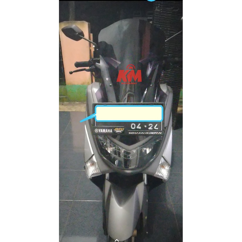 Visor Windshield NMax N Max Old 2015 2016 2017 2018 2019 Panjang 53,5 cm Tebal 3 mm Bahan Kaca Mika