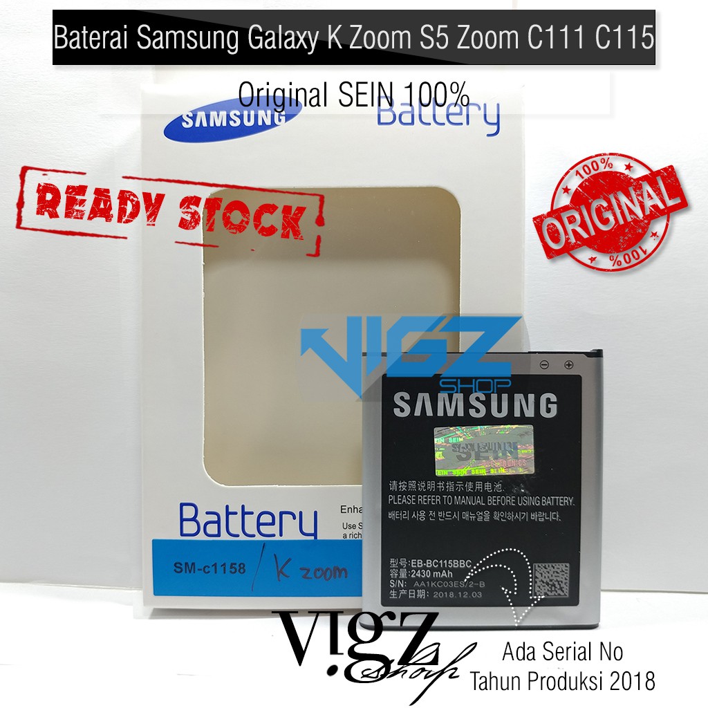 Baterai Samsung Galaxy K Zoom C115 C111 Original Sein 100%