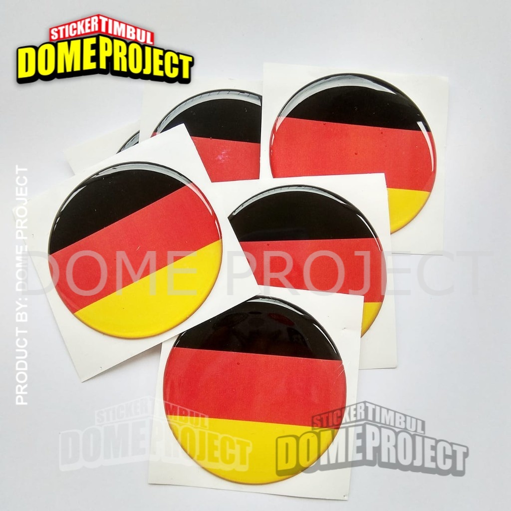 STIKER MOTOR KEREN GERMANY FLAG STIKER EMBLEM RESIN TIMBUL AKSESORIS BODY MOBIL STIKER MERCY