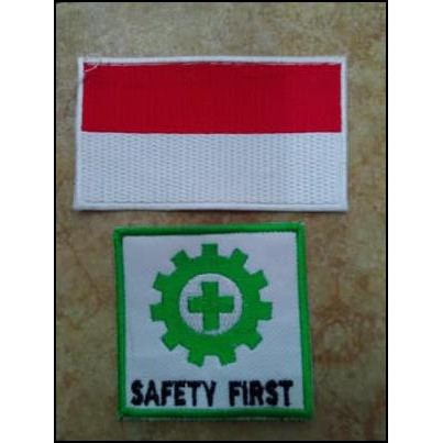 Logo Baju Safety Bendera K3 dan Bendera Merah Putih