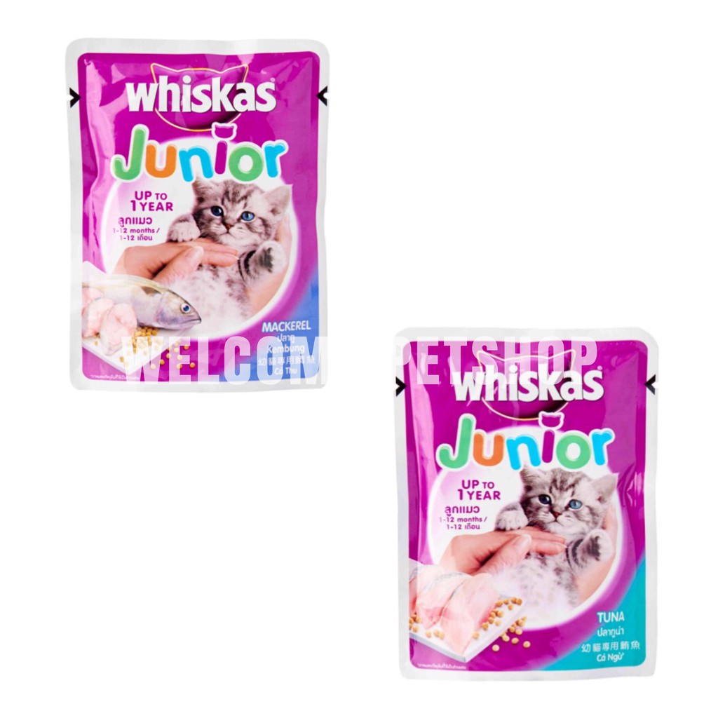 WHISKAS POUCH / MAKANAN KUCING BASAH / CAT WET FOOD 85 GR ALL VARIAN