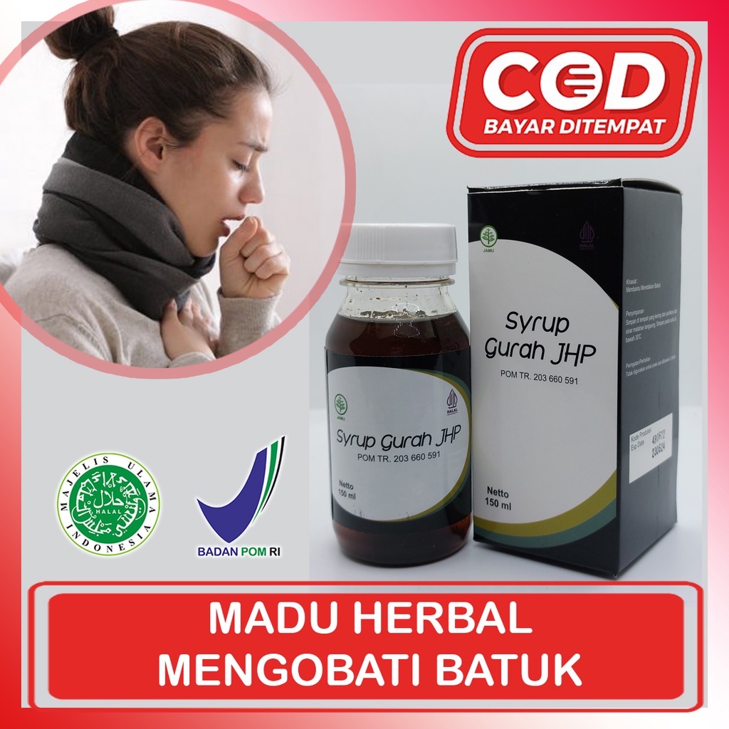 Madu Syrup GURAH JHP ORIGINAL - Obat Batuk Herbal Madu