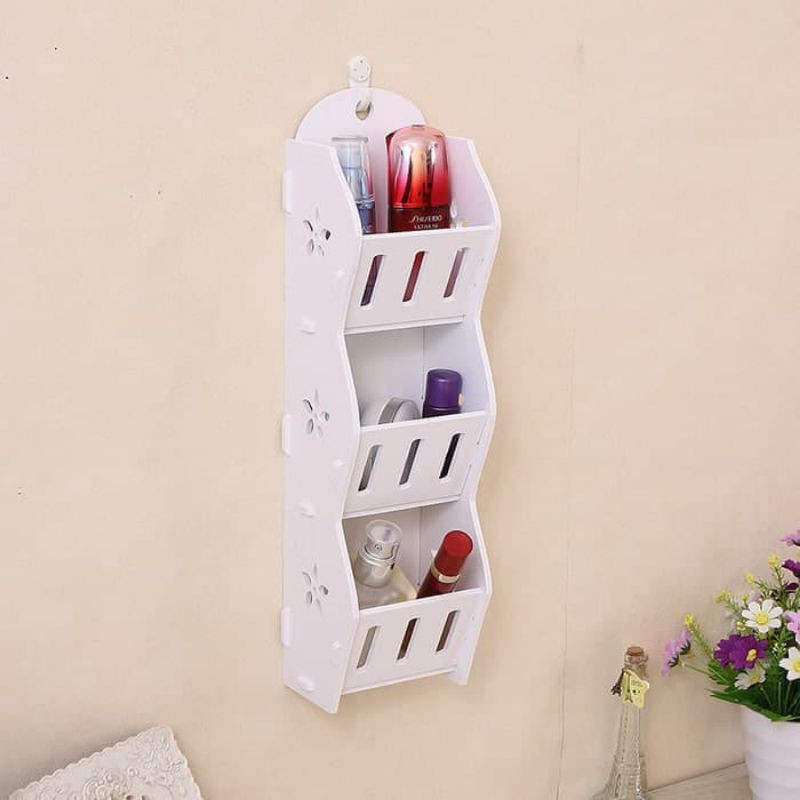 RAK GANTUNG SUSUN 3 in 1 SHABBY RACK VINTAGE HOLDER HIASAN DINDING WALL dekorasi interior rumah home