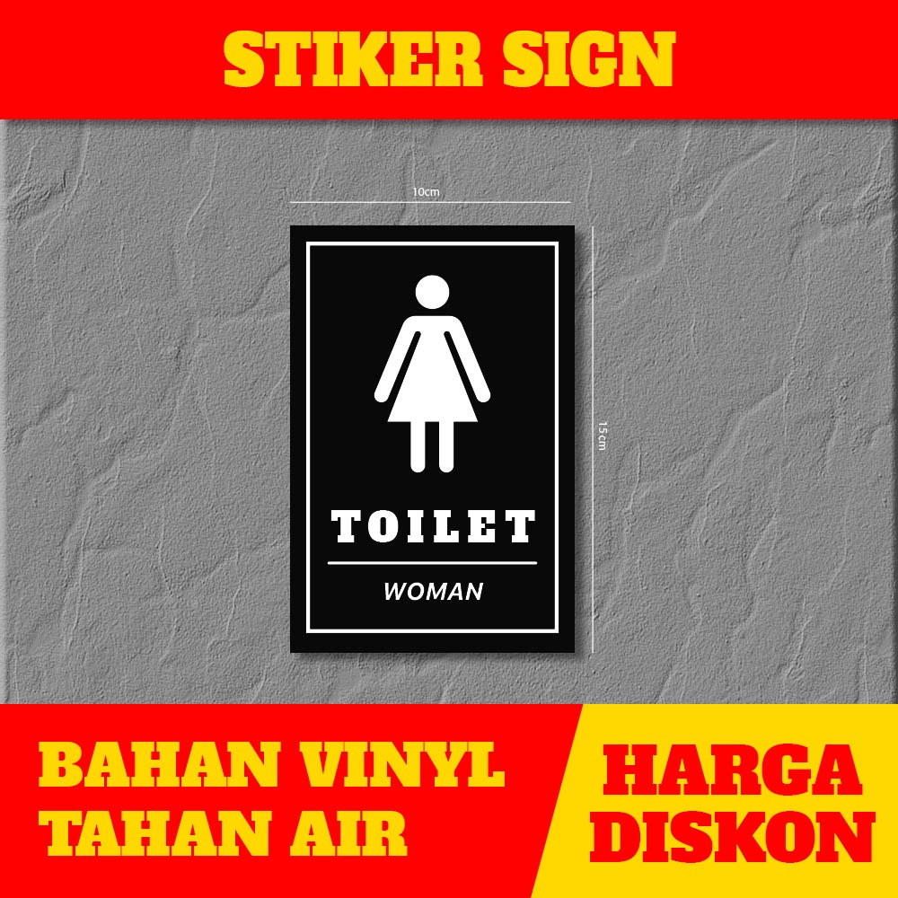 

Stiker Sign untuk Toilet Pada gedung bentuk stiker kotak