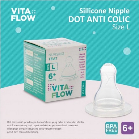 Vita flow Sillicone Nipple Dot Anti Colic