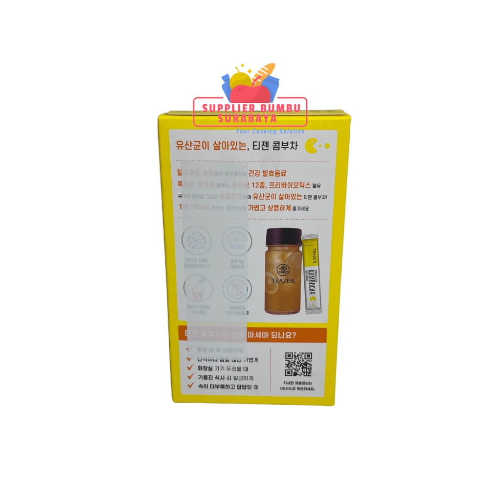 Teazen Kombucha Tea Teh Diet Detox Korea Citron Berry Lemon Kemasan BOX isi 10 Sachet