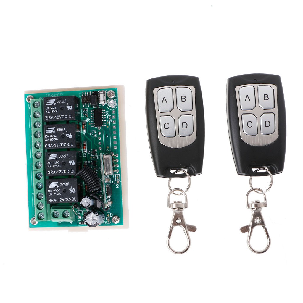 Home Garden Ac 2v 2ch Relay Wireless Secure Remote Control Switch With 2transmitters Home Improvement
