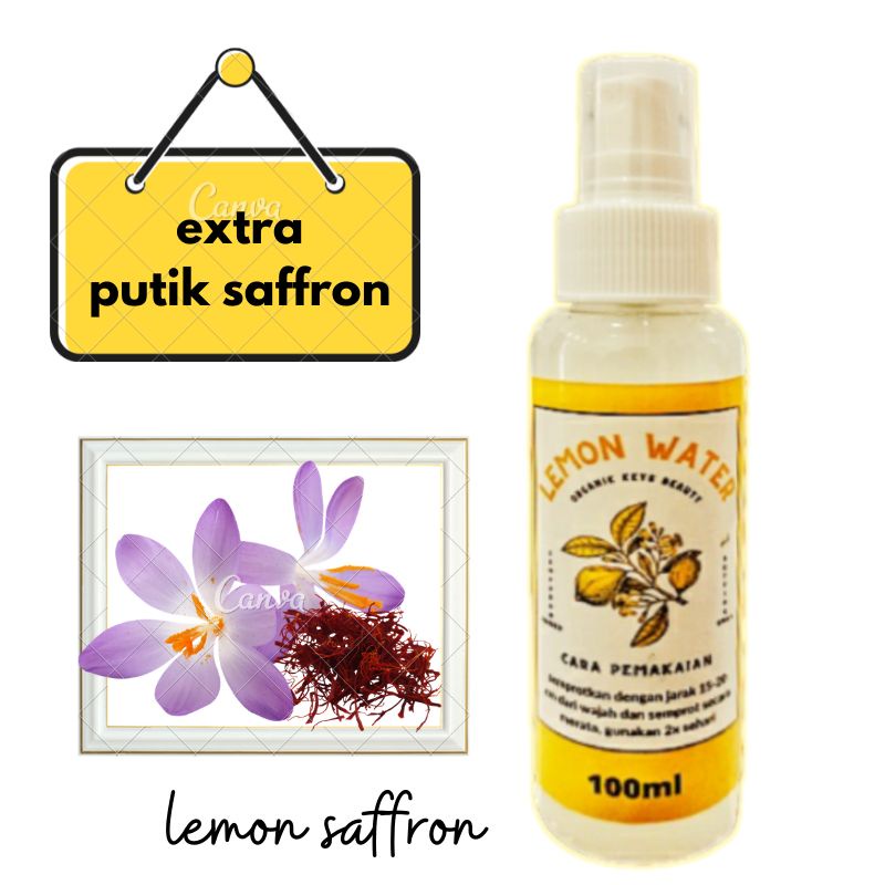 masker MOA dan lemon saffron atasi muka berjerawat