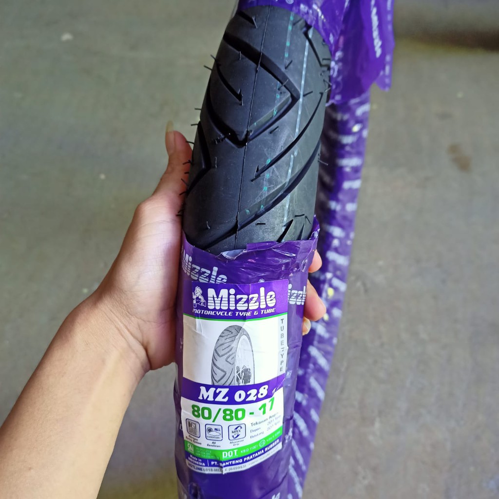 BAN LUAR MIZZLE MZ 028 TUBETYPE UKURAN 17 100 80 90 80 80 80 70 80 60 80