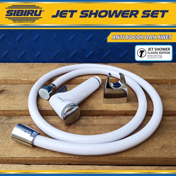 Jet Shower Set Kloset Toilet Kamar Mandi Jet Shower Bidet Head Semprotan Cebok WC - Putih