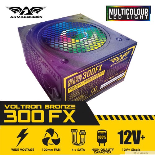 Armaggeddon Power Supply 600 Watt Voltron Bronze 300FX