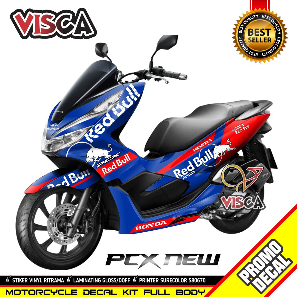 Decal Pcx 150 Full Body Red Bull