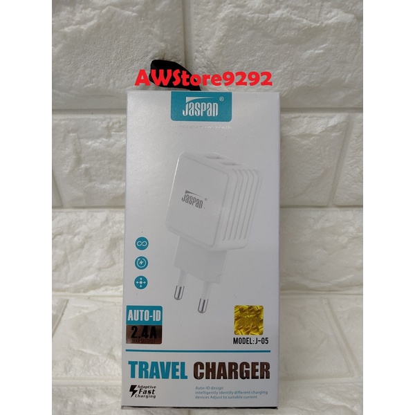 Travel Charger Kabel data USB Jaspan J-05