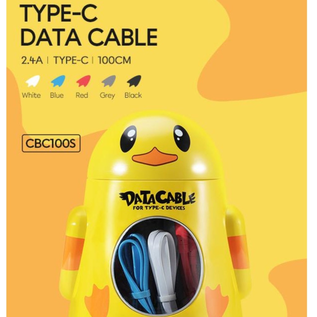 VIVAN ANDROID Kabel TYPE C - USB / kabel charger android 100cm 2.4A VIVAN CBC100s