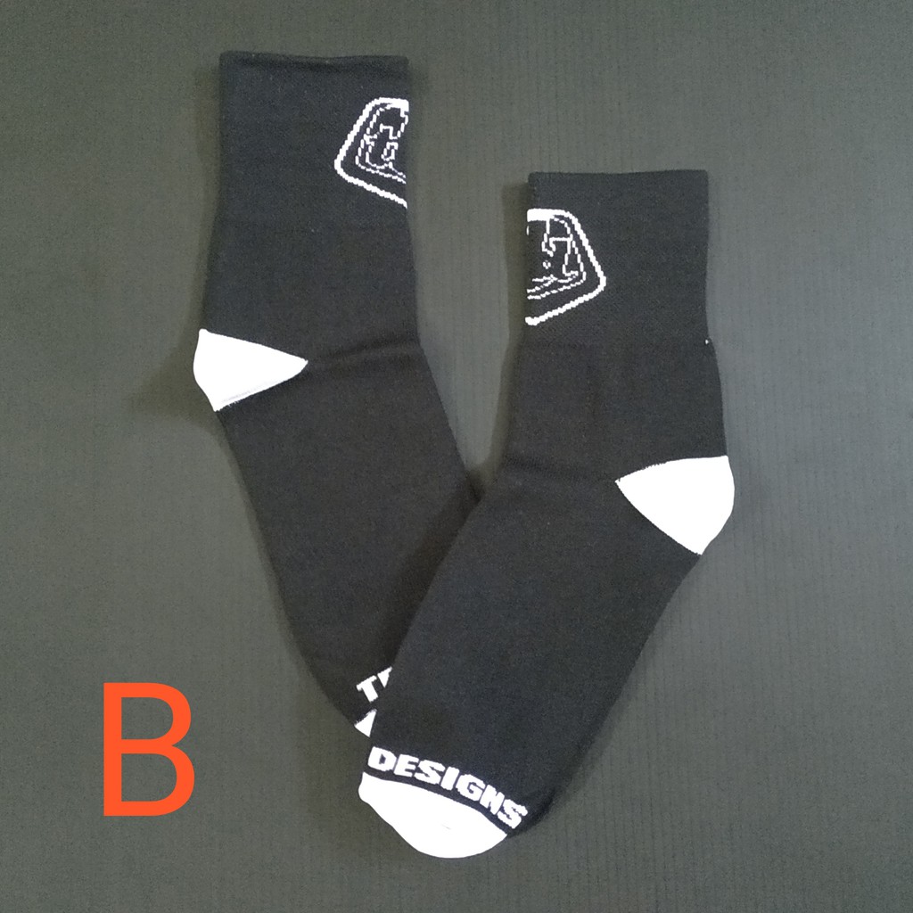  Kaos  Kaki  Sepeda Casual  Sporty Black White Shopee 