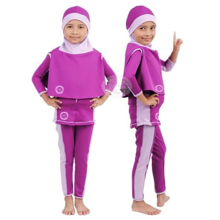  Baju  Renang Mengapung Hijab  Anak  Perempuan Safe Swim 