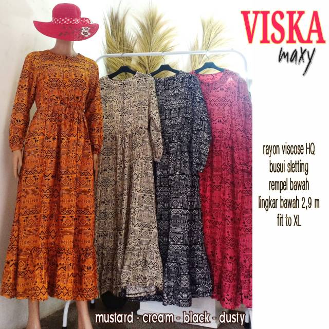 VISKA MAXY, Matt Rayon Viscose HQ, Busui Sleting,