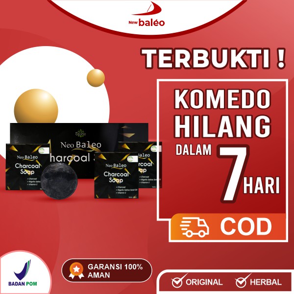 CHARCOAL SOAP NEO BALEO Sabun Wajah SABUN KOMEDO BALEO PEMBASMI KOMEDO PEMUTIH WAJAH sabun baleo ori