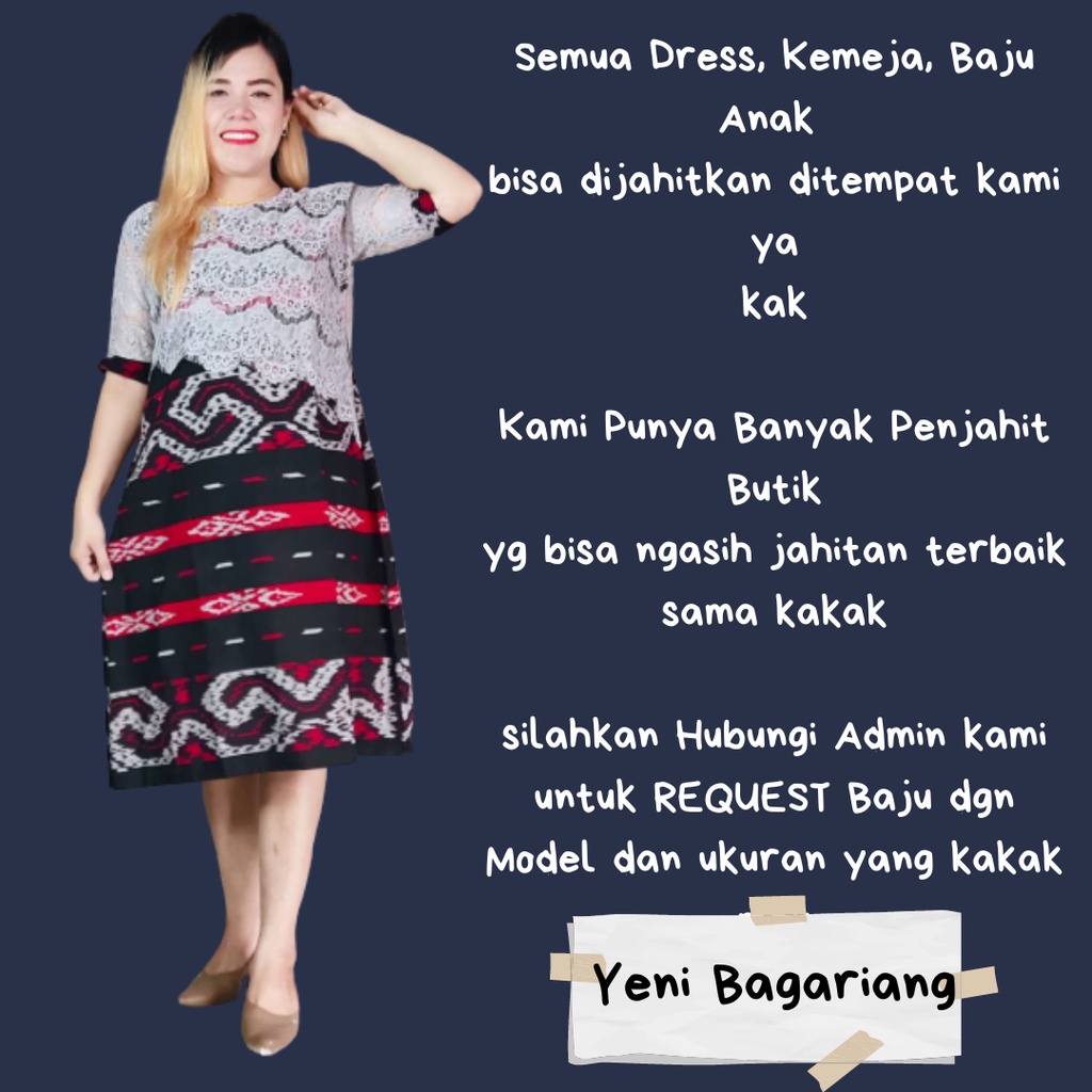 COUPLE DRESS TENUN PREMIUM YENI BAGARIANG ASLI TENUN TROSO JEPARA
