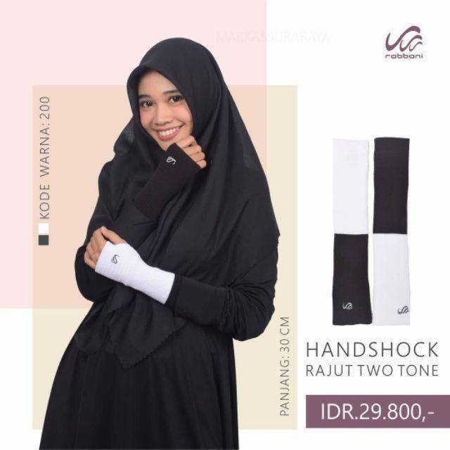 RABBANI HANDSOCK RAJUT 2 WARNA RABBANI ~ TWO-TONE HANDSOCK RABBANI
