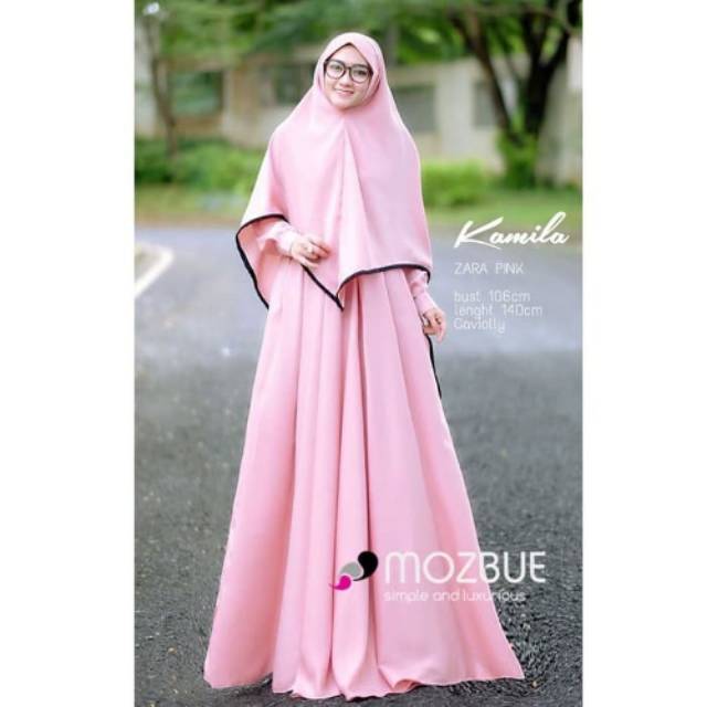 Gamis Syari Kamila Dress Set Khimar