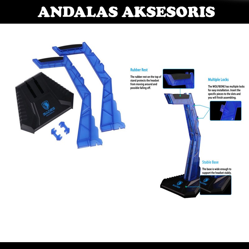 holder headset stand gaming sades