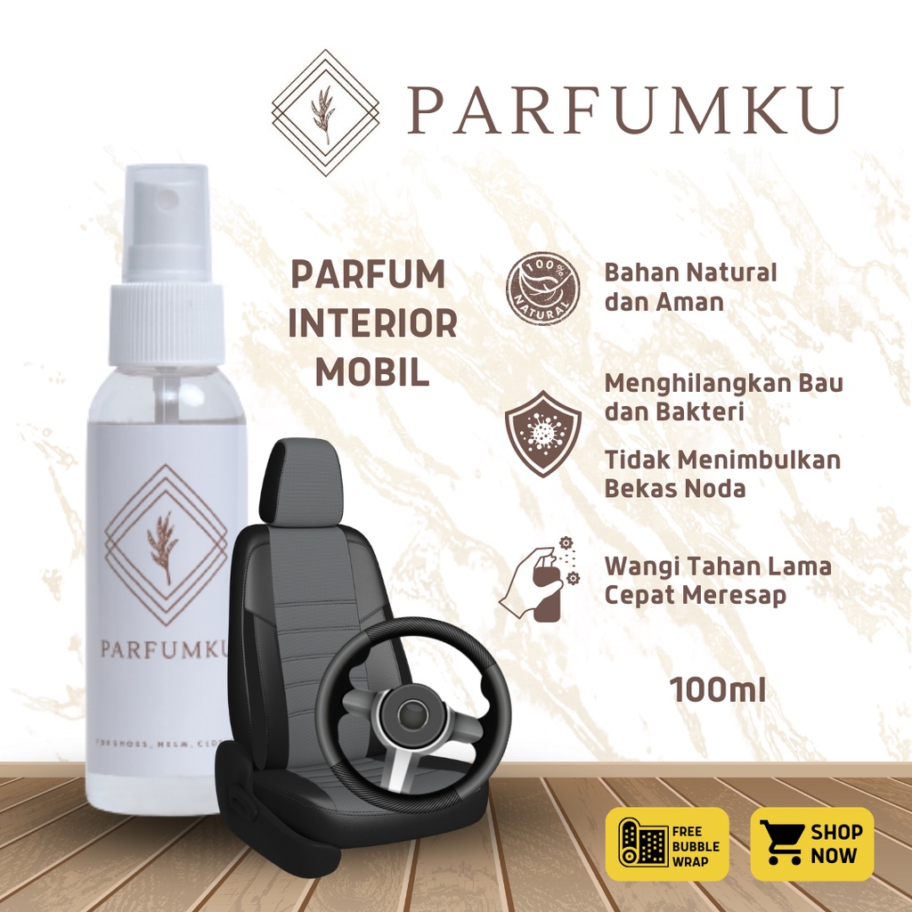 Pengharum Spray (100ml) Ruangan / Mobil / Toilet / Lemari Praktis Semprot Tahan Lama