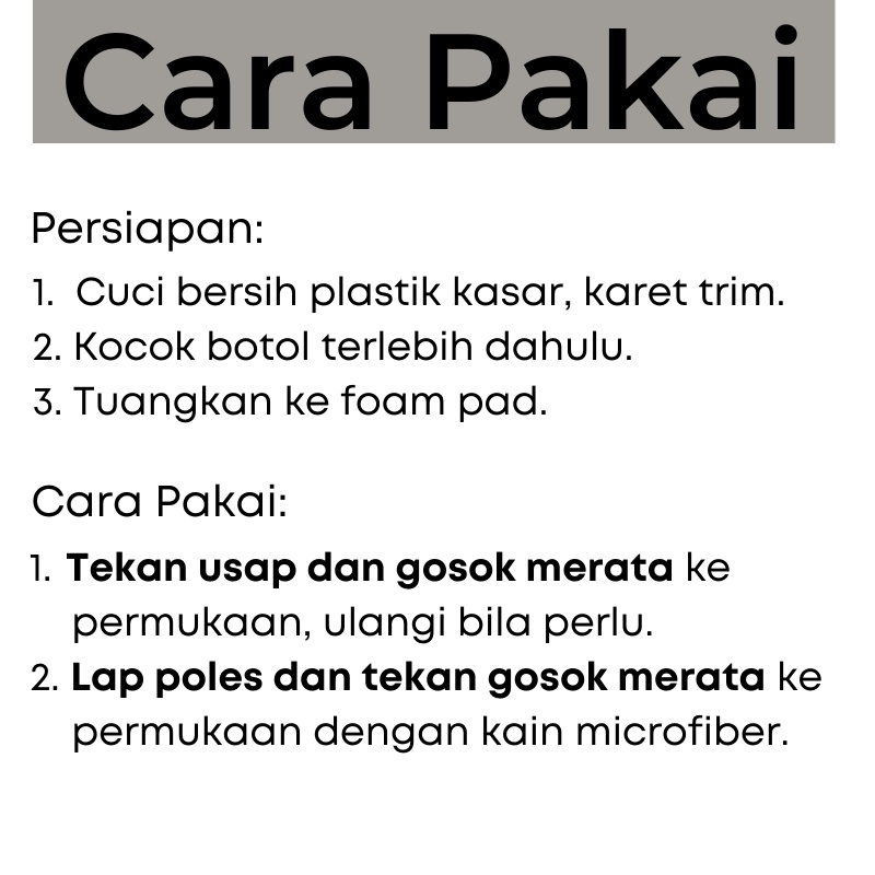 Penghitam plastik hitam body motor trim mobil permanen - LEGAM