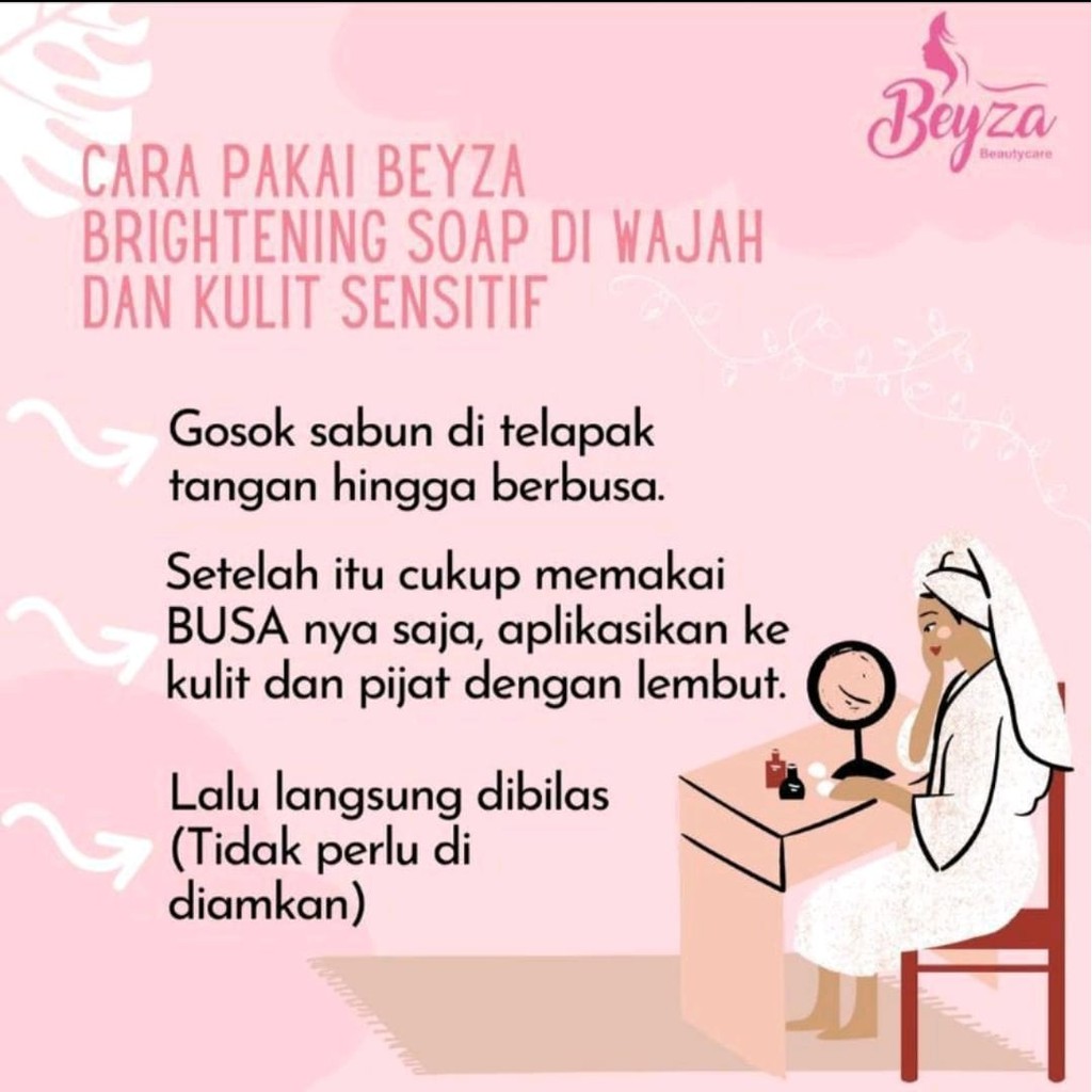 BEYZA BEAUTY WHITENING SOAP SABUN PEMUTIH BADAN BPOM