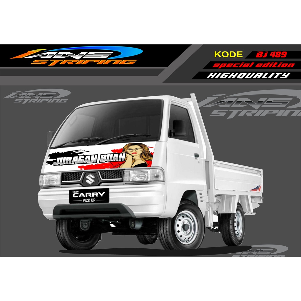 DECAL STICKER KAP MOBIL CARRY/ STIKER KABIN DEPAN MOBIL CARRY PICK UP / STICKER TERBARU