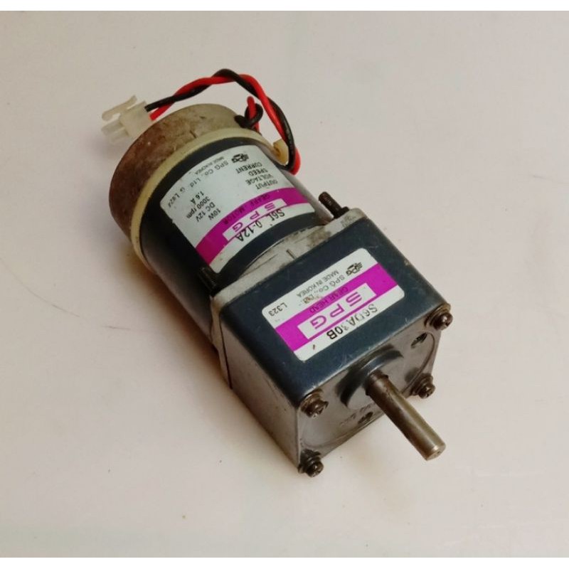 Dc Gearbox Motor SPG 112V 117Rpm 10W