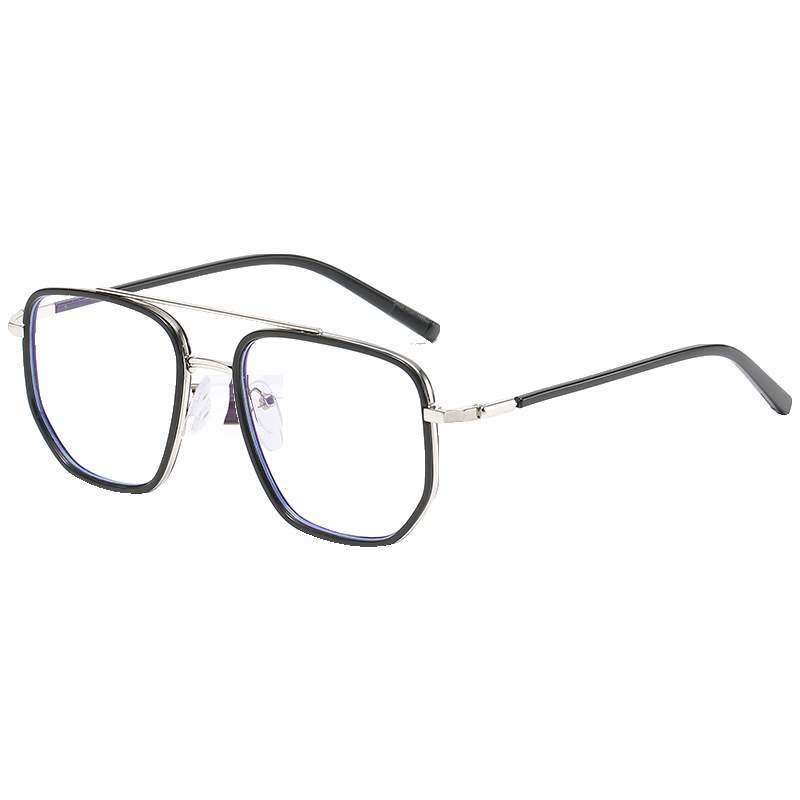 (YUZHU) COD Kacamata Bingkai Ganda Untuk Wanita Kacamata Anti Radiasi Aviator Square Untuk Wanita