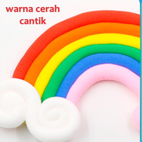 [ORGM] *24 Warna *Mainan Edukasi Soft Clay Tanah Liat Ringan