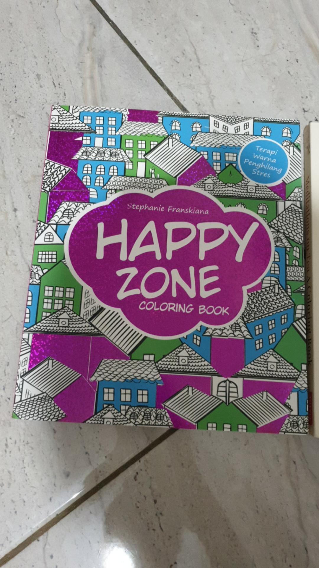 Download Art Therapy Anti Stress Buku Mewarnai Anti Stress Dewasa Happy Zone Adult Coloring Book Shopee Indonesia