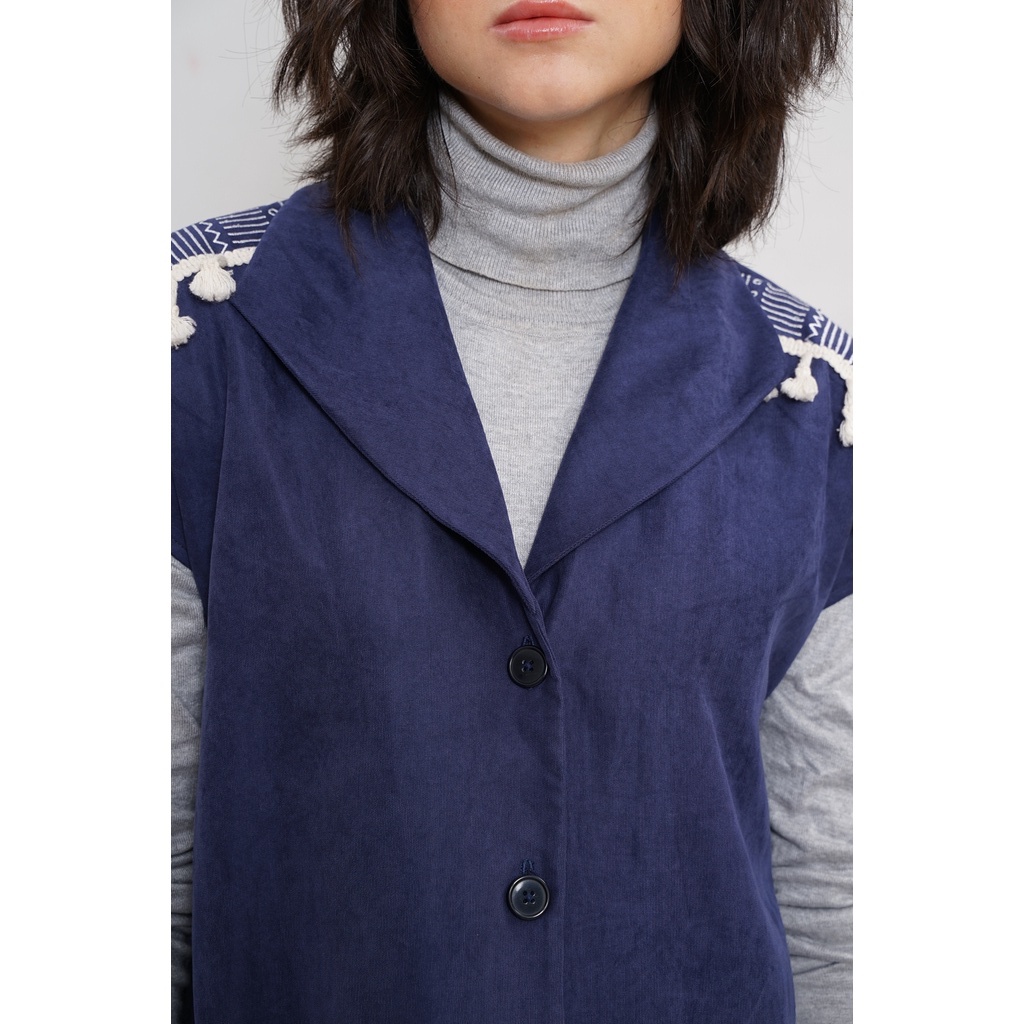 Outer Vest - Happa Lyfe - Cora Vest Navy