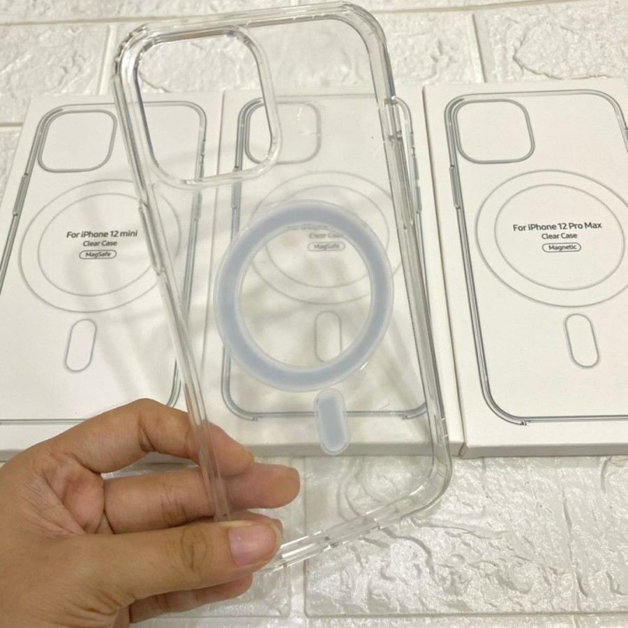 Case iph 12 Mini Clear Case Casing With Magsafe MHLL3