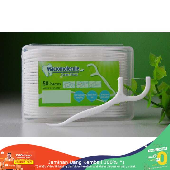 (BISA COD) RVOSTR Omicron Dental Floss Benang Gigi Toothpicks 50 PCS - LMT558