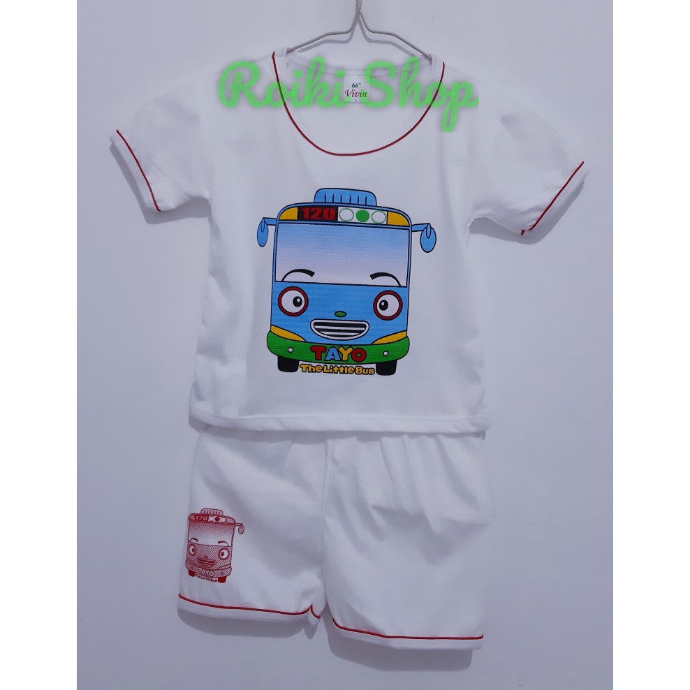 Baju Setelan Anak Tayo