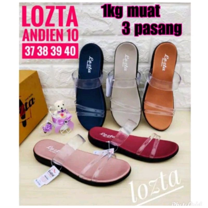 Sandal andien/Sandal kaca/Sandal lozta/Sandal cewek /Sandal kekinian