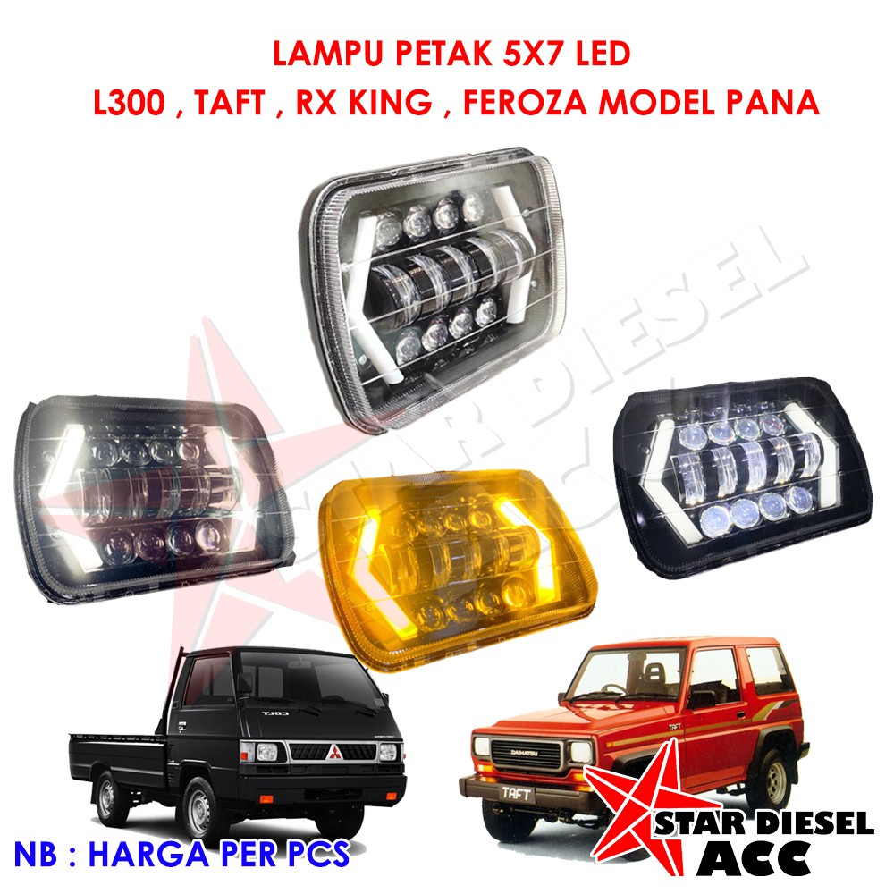 Jual Lampu Depan L Led Petak X Full Drl Hi Lo Terang Lampu L Lampu Utama Pana Shopee